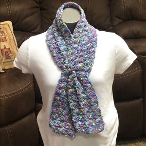 Neck warmer scarf handmade crochet